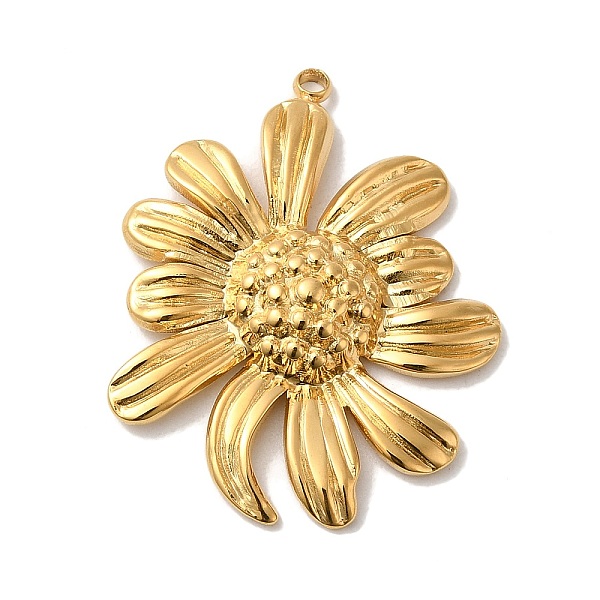 PandaHall 304 Stainless Steel Pendants, Chrysanthemum Charm, Golden, 30x24x4mm, Hole: 1.6mm 304 Stainless Steel Flower
PandaHall 304 Stainless Steel Pendants, Chrysanthemum Charm, Golden, 30x24x4mm, Hole: 1.6mm 304 Stainless Steel Flower