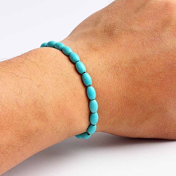PandaHall Turquoise Bracelet with Elastic Rope Bracelet, Male and Female Lovers Best Friend Natural Gemstone
PandaHall Turquoise Bracelet with Elastic Rope Bracelet, Male and Female Lovers Best Friend Natural Gemstone