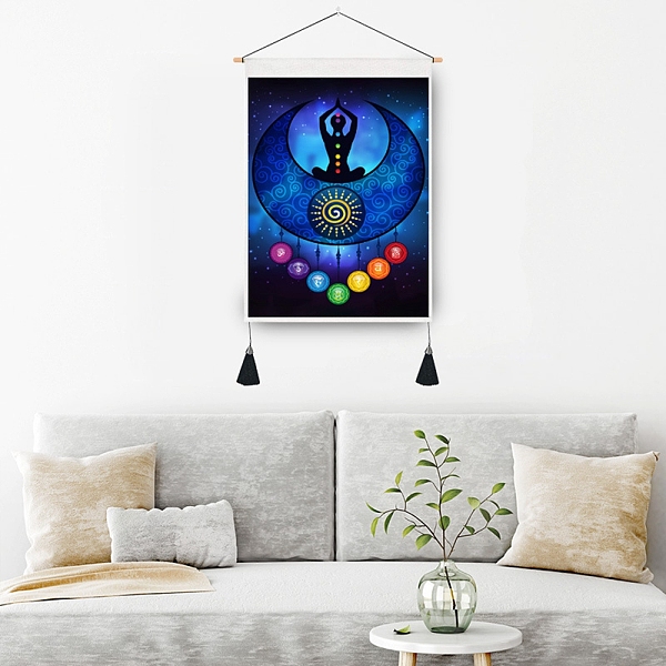 PandaHall Chakra Cloth Wall Hanging Tapestry, Trippy Yoga Meditation Tapestry, Vertical Tapestry, for Home Decoration, Rectangle, Yoga..., Blue
PandaHall Chakra Cloth Wall Hanging Tapestry, Trippy Yoga Meditation Tapestry, Vertical Tapestry, for Home Decoration, Rectangle, Yoga..., Blue