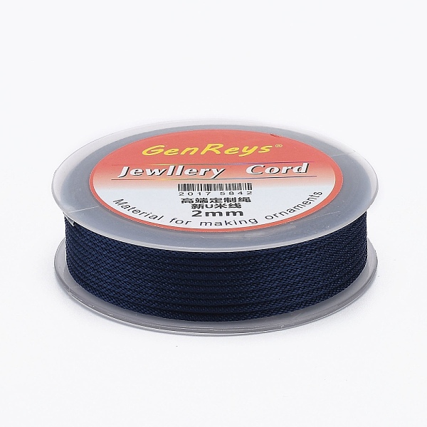 PandaHall Braided Nylon Threads, Dyed, Dark Blue, 2mm, about 9.84 yards(9m)/roll Nylon
PandaHall Braided Nylon Threads, Dyed, Dark Blue, 2mm, about 9.84 yards(9m)/roll Nylon