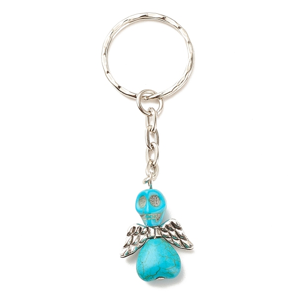 PandaHall Dyed Synthetic Turquoise Keychains, with CCB Plastic Beads and Iron Split Key Rings, Angel, Dark Turquoise, 8cm Synthetic...
PandaHall Dyed Synthetic Turquoise Keychains, with CCB Plastic Beads and Iron Split Key Rings, Angel, Dark Turquoise, 8cm Synthetic...