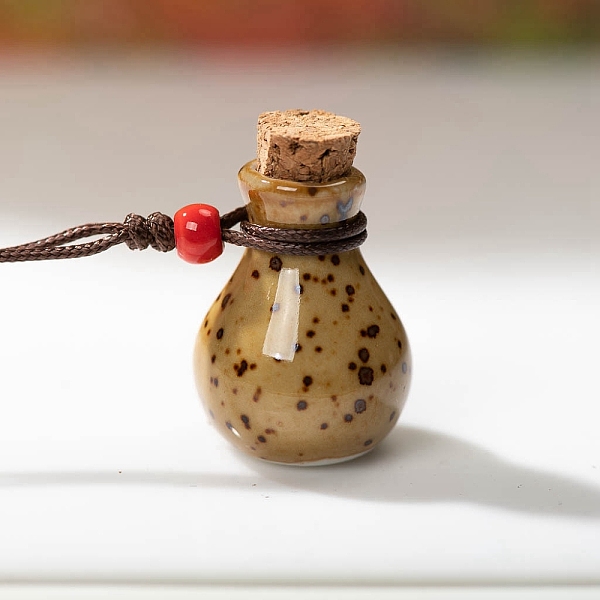PandaHall Porcelain Perfume Bottle Necklaces, Pendant Necklace, Peru, 15.75~23.62 inch(40~60cm) Porcelain Bottle Brown
PandaHall Porcelain Perfume Bottle Necklaces, Pendant Necklace, Peru, 15.75~23.62 inch(40~60cm) Porcelain Bottle Brown