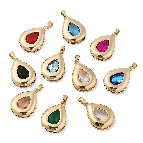 PandaHall Rack Plating Brass Pendants, Teardrop Shaped Glass Charms, Long-Lasting Plated, Cadmium Free & Lead Free, Real 18K Gold Plated..., Multicolor
PandaHall Rack Plating Brass Pendants, Teardrop Shaped Glass Charms, Long-Lasting Plated, Cadmium Free & Lead Free, Real 18K Gold Plated..., Multicolor