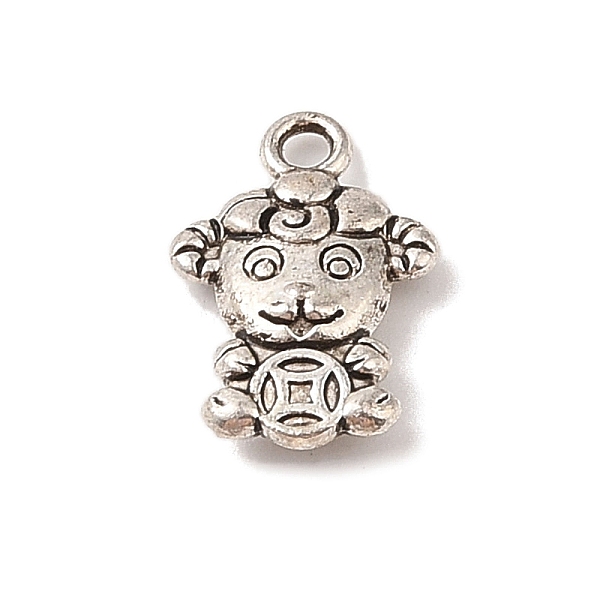 PandaHall Tibetan Style Alloy Pendant, Cadmium Free & Lead Free, Cow, Antique Silver, 17x11x3.5mm, Hole: 1.8mm Alloy Other Animal
PandaHall Tibetan Style Alloy Pendant, Cadmium Free & Lead Free, Cow, Antique Silver, 17x11x3.5mm, Hole: 1.8mm Alloy Other Animal