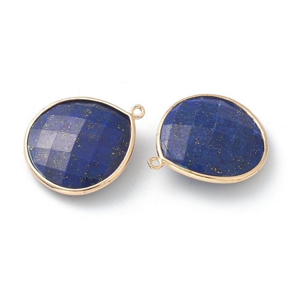 PandaHall Natural Lapis Lazuli Pendants, with Golden Brass Edge, Faceted, Teardrop, 28x25x6mm, Hole: 1.6mm Lapis Lazuli Teardrop
PandaHall Natural Lapis Lazuli Pendants, with Golden Brass Edge, Faceted, Teardrop, 28x25x6mm, Hole: 1.6mm Lapis Lazuli Teardrop