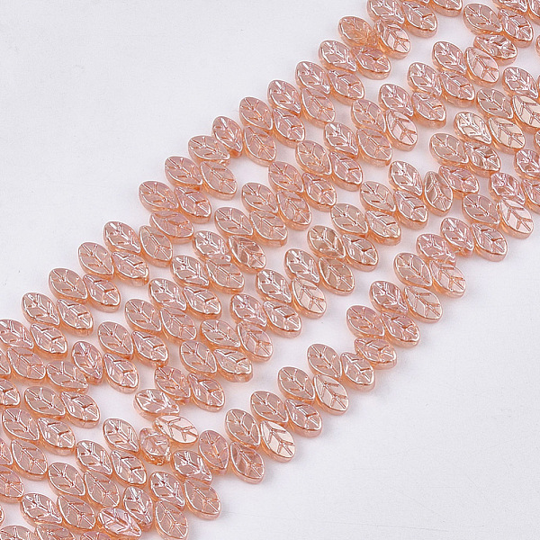PandaHall Electroplate Glass Beads Strands, Leaf, Dark Salmon, 11x7x4mm, Hole: 0.8mm, about 140pcs/strand, 23.6 inch Glass Leaf Red
PandaHall Electroplate Glass Beads Strands, Leaf, Dark Salmon, 11x7x4mm, Hole: 0.8mm, about 140pcs/strand, 23.6 inch Glass Leaf Red