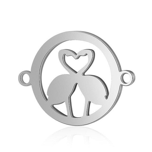 PandaHall 201 Stainless Steel Links connectors, Ring with Bird, Stainless Steel Color, 13.5x17.5x1mm, Hole: 1.2mm 201 Stainless Steel Bird
PandaHall 201 Stainless Steel Links connectors, Ring with Bird, Stainless Steel Color, 13.5x17.5x1mm, Hole: 1.2mm 201 Stainless Steel Bird