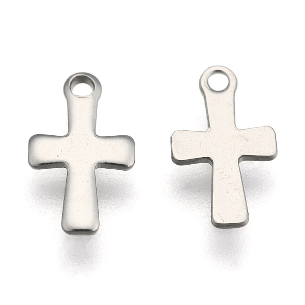 PandaHall 304 Stainless Steel Tiny Cross Charms, Stainless Steel Color, 12x7x1mm, Hole: 1.4mm 304 Stainless Steel Cross
PandaHall 304 Stainless Steel Tiny Cross Charms, Stainless Steel Color, 12x7x1mm, Hole: 1.4mm 304 Stainless Steel Cross