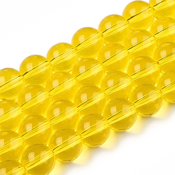PandaHall Transparent Glass Beads Strands, Round, Gold, 9.5~10mm, Hole: 1.5mm, about 40~42pcs/strand, 14.76~15.12 inch(37.5~38.4cm) Glass...
PandaHall Transparent Glass Beads Strands, Round, Gold, 9.5~10mm, Hole: 1.5mm, about 40~42pcs/strand, 14.76~15.12 inch(37.5~38.4cm) Glass...