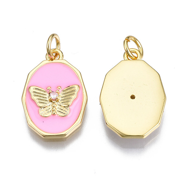 PandaHall Brass Micro Pave Clear Cubic Zirconia Enamel Pendants, with Jump Ring, Cadmium Free & Nickel Free & Lead Free, Real 16K Gold...
PandaHall Brass Micro Pave Clear Cubic Zirconia Enamel Pendants, with Jump Ring, Cadmium Free & Nickel Free & Lead Free, Real 16K Gold...