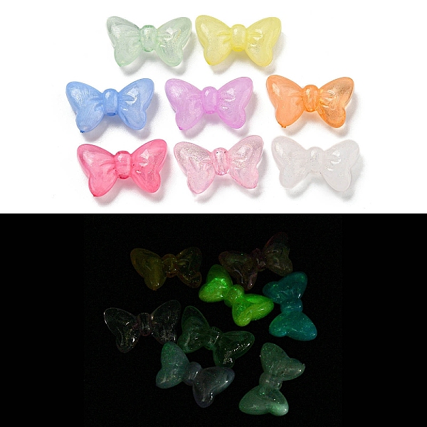 PandaHall Luminous Transparent Acrylic Beads, with Glitter Powder, Glow in the Dark Beads, Bowknot, Mixed Color, 13.5x22x6mm, Hole: 1.8mm..., Multicolor
PandaHall Luminous Transparent Acrylic Beads, with Glitter Powder, Glow in the Dark Beads, Bowknot, Mixed Color, 13.5x22x6mm, Hole: 1.8mm..., Multicolor