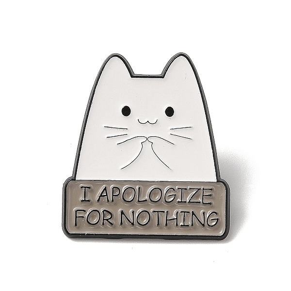 PandaHall Cat Shape Enamel Pins, Black Alloy Brooches for Backpack Clothes, Gray, 31x27.5x1.5mm Alloy+Enamel Cat Shape Gray
PandaHall Cat Shape Enamel Pins, Black Alloy Brooches for Backpack Clothes, Gray, 31x27.5x1.5mm Alloy+Enamel Cat Shape Gray