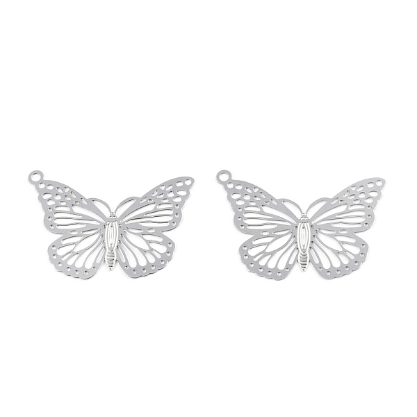 PandaHall 304 Stainless Steel Pendants, Etched Metal Embellishments, Butterfly, Stainless Steel Color, 19x26x0.4mm, Hole: 1.2mm 304...
PandaHall 304 Stainless Steel Pendants, Etched Metal Embellishments, Butterfly, Stainless Steel Color, 19x26x0.4mm, Hole: 1.2mm 304...