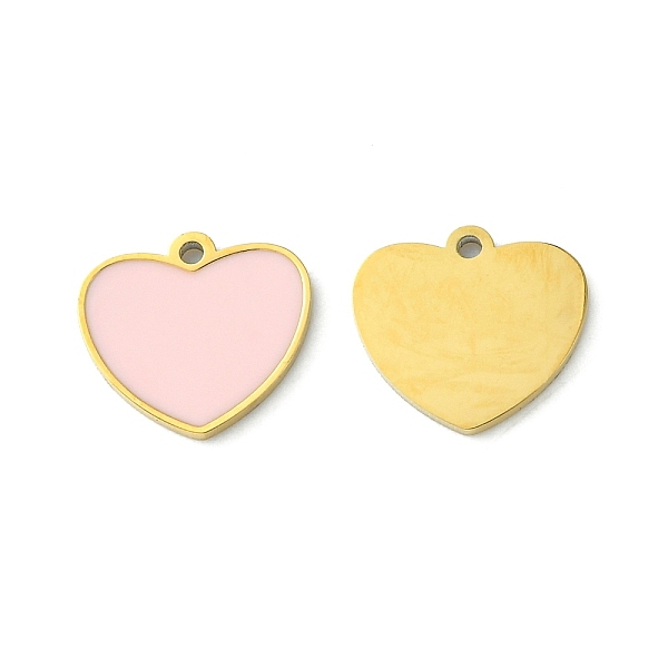 PandaHall Ion Plating(IP) 304 Stainless Steel Manual Polishing Charms, with Enamel, Heart Charm, Golden, 9x10x1mm, Hole: 1mm Stainless..., Pink
PandaHall Ion Plating(IP) 304 Stainless Steel Manual Polishing Charms, with Enamel, Heart Charm, Golden, 9x10x1mm, Hole: 1mm Stainless..., Pink