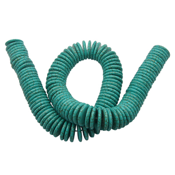 PandaHall Synthetic Howlite Beads, Heishi Beads, Dyed, Disc/Flat Round, Turquoise, 20x3mm, Hole: 1mm Howlite Disc Green
PandaHall Synthetic Howlite Beads, Heishi Beads, Dyed, Disc/Flat Round, Turquoise, 20x3mm, Hole: 1mm Howlite Disc Green