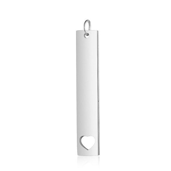 PandaHall 201 Stainless Steel Pendants, Manual Polishing, Rectangle with Heart, Stainless Steel Color, 40x7x1.5mm, Hole: 3mm 201 Stainless...
PandaHall 201 Stainless Steel Pendants, Manual Polishing, Rectangle with Heart, Stainless Steel Color, 40x7x1.5mm, Hole: 3mm 201 Stainless...