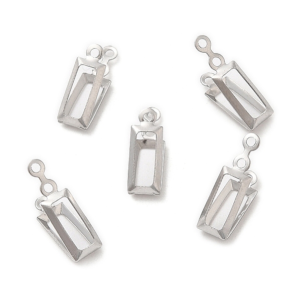 PandaHall 316 Stainless Steel Pendant Cabochon Settings, Open Back Settings, Rectangle, Stainless Steel Color, Tray: 6x2mm, 12x3.5mm, Hole...
PandaHall 316 Stainless Steel Pendant Cabochon Settings, Open Back Settings, Rectangle, Stainless Steel Color, Tray: 6x2mm, 12x3.5mm, Hole...