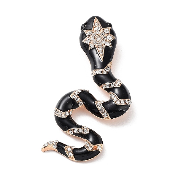 PandaHall Alloy Pave Crystal Rhinestone Brooch, Snake Enamel Pins, Black, 96x41x12.5mm, Hole: 8x6mm Alloy+Enamel Snake Clear
PandaHall Alloy Pave Crystal Rhinestone Brooch, Snake Enamel Pins, Black, 96x41x12.5mm, Hole: 8x6mm Alloy+Enamel Snake Clear