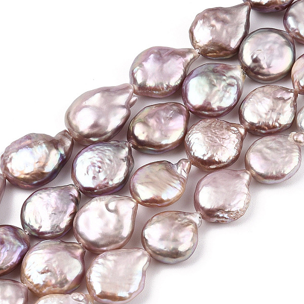 PandaHall Natural Keshi Pearl Beads Strands, Cultured Freshwater Pearl, Baroque Pearls, Teardrop, Lilac, 12~17x11~13x4.5~8mm, Hole: 0.6mm..., Purple
PandaHall Natural Keshi Pearl Beads Strands, Cultured Freshwater Pearl, Baroque Pearls, Teardrop, Lilac, 12~17x11~13x4.5~8mm, Hole: 0.6mm..., Purple