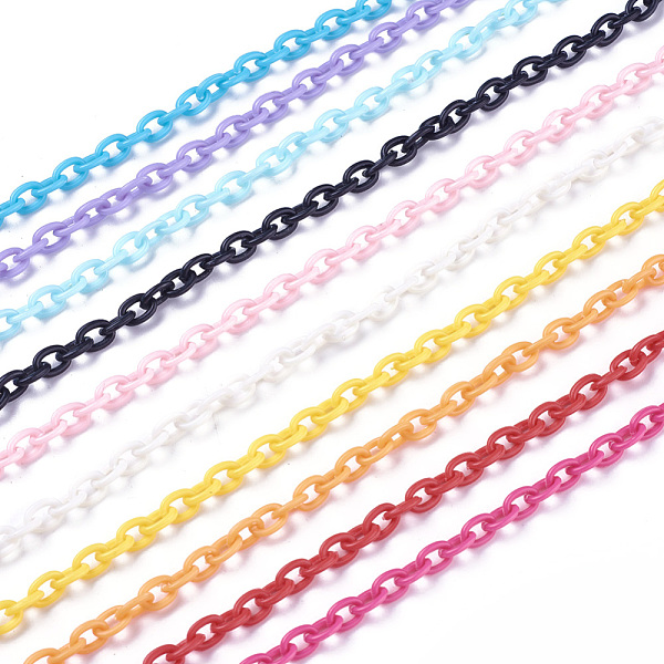 PandaHall ABS Plastic Cable Chains, Oval, Mixed Color, 14.96 inch~15.35 inch(38~39cm), 5.5~6mm Plastic Multicolor
PandaHall ABS Plastic Cable Chains, Oval, Mixed Color, 14.96 inch~15.35 inch(38~39cm), 5.5~6mm Plastic Multicolor