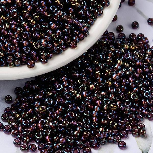 PandaHall MIYUKI Round Rocailles Beads, Japanese Seed Beads, (RR3749) Fancy Lined Old Rose, 8/0, 3mm, Hole: 1mm, about 422~455pcs/bottle..., Purple
PandaHall MIYUKI Round Rocailles Beads, Japanese Seed Beads, (RR3749) Fancy Lined Old Rose, 8/0, 3mm, Hole: 1mm, about 422~455pcs/bottle..., Purple