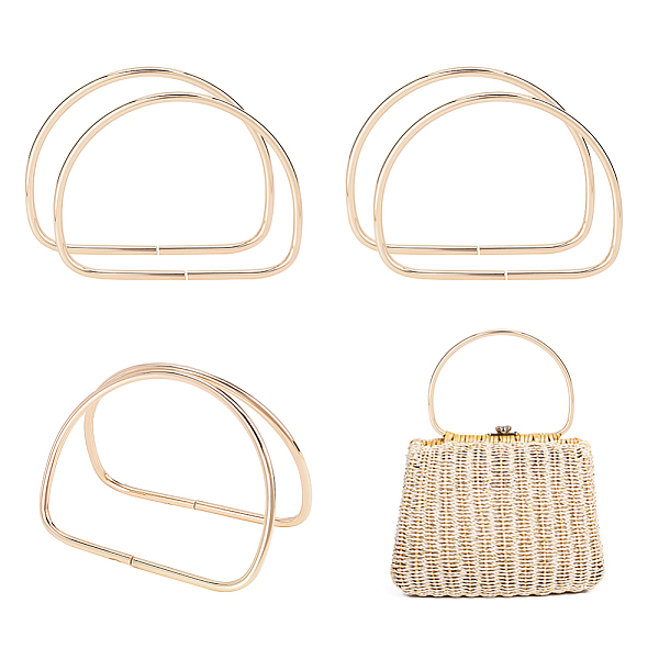 PandaHall Iron D Ring Shaped Bag Handles, for Handmade Handbags, Purse Handles Replacement, Light Gold, 9x11.8x0.45cm, Inner Diameter...
PandaHall Iron D Ring Shaped Bag Handles, for Handmade Handbags, Purse Handles Replacement, Light Gold, 9x11.8x0.45cm, Inner Diameter...