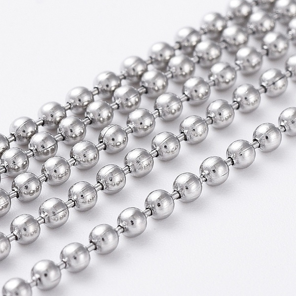 PandaHall 304 Stainless Steel Ball Chains, Stainless Steel Color, 1.5mm 304 Stainless Steel
PandaHall 304 Stainless Steel Ball Chains, Stainless Steel Color, 1.5mm 304 Stainless Steel