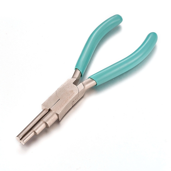 PandaHall 45# Carbon Steel Wire Wrapping Pliers, 3-step Wire Looping Forming Pliers, Bail Making Pliers, Ferronickel, with Plastic Handle..., Green
PandaHall 45# Carbon Steel Wire Wrapping Pliers, 3-step Wire Looping Forming Pliers, Bail Making Pliers, Ferronickel, with Plastic Handle..., Green