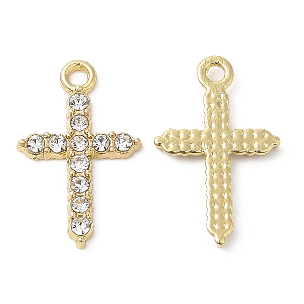 PandaHall Alloy Rhinestone Pendants, Cross Charms, Golden, 19x12x2mm, Hole: 1.5mm Alloy+Rhinestone Cross Clear
PandaHall Alloy Rhinestone Pendants, Cross Charms, Golden, 19x12x2mm, Hole: 1.5mm Alloy+Rhinestone Cross Clear