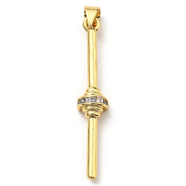 PandaHall Brass with Cubic Zirconia Pendants, Long-Lasting Plated, Lead Free & Cadmium Free, Real 18K Gold Plated, Stick, Clear...
PandaHall Brass with Cubic Zirconia Pendants, Long-Lasting Plated, Lead Free & Cadmium Free, Real 18K Gold Plated, Stick, Clear...