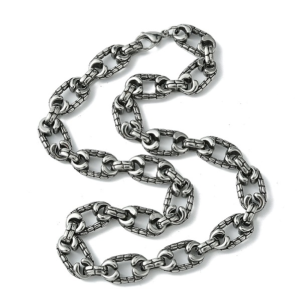 PandaHall 304 Stainless Steel Necklaces, Oval, Antique Silver, 22.24 inch(56.5cm) 304 Stainless Steel
PandaHall 304 Stainless Steel Necklaces, Oval, Antique Silver, 22.24 inch(56.5cm) 304 Stainless Steel