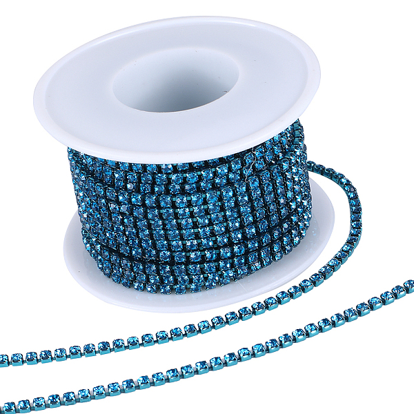 PandaHall GORGECRAFT 10 Yds 2.5mm Rhinestone Chain Sparkling Crystal Rhinestone Close Claw Chain Trim for DIY Sewing Crafts Jewellery..., Blue
PandaHall GORGECRAFT 10 Yds 2.5mm Rhinestone Chain Sparkling Crystal Rhinestone Close Claw Chain Trim for DIY Sewing Crafts Jewellery..., Blue