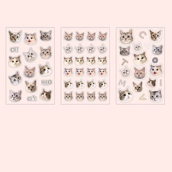 PandaHall 3 Sheets PVC Waterproof Decorative Kitten Stickers, Self-adhesive Cat Decals, for DIY Scrapbooking, Gainsboro, Packing: 150x95mm..., Gray
PandaHall 3 Sheets PVC Waterproof Decorative Kitten Stickers, Self-adhesive Cat Decals, for DIY Scrapbooking, Gainsboro, Packing: 150x95mm..., Gray