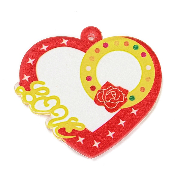 PandaHall Valentine's Printed Acrylic Pendants, Yellow, 41x38.5x2mm, Hole: 1.4mm Acrylic Heart Yellow
PandaHall Valentine's Printed Acrylic Pendants, Yellow, 41x38.5x2mm, Hole: 1.4mm Acrylic Heart Yellow
