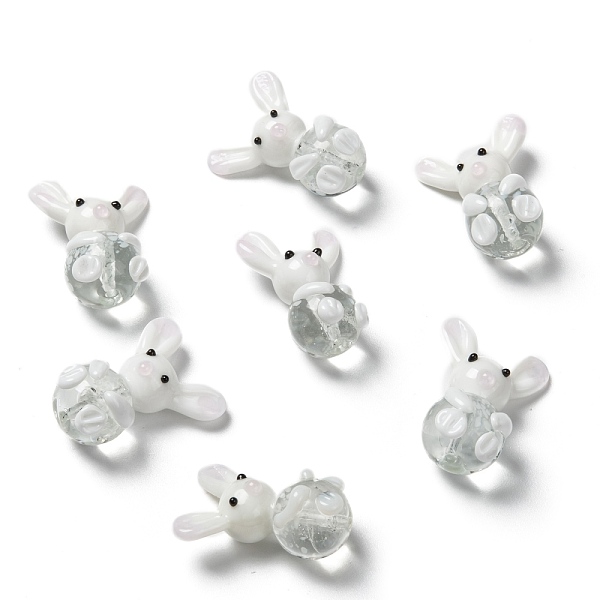 PandaHall Handmade Bunny Lampwork Beads, Rabbit, White, 25~28x18~20x13~14mm, Hole: 1mm Lampwork Rabbit White
PandaHall Handmade Bunny Lampwork Beads, Rabbit, White, 25~28x18~20x13~14mm, Hole: 1mm Lampwork Rabbit White