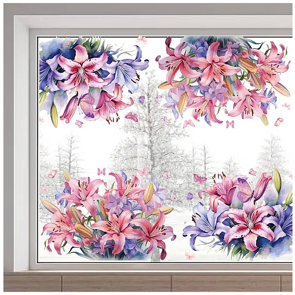 PandaHall PVC Window Static Stickers, Rectangle Shape, for Window Decoration, May Lily, 380x1160mm Plastic May Lily Pink
PandaHall PVC Window Static Stickers, Rectangle Shape, for Window Decoration, May Lily, 380x1160mm Plastic May Lily Pink