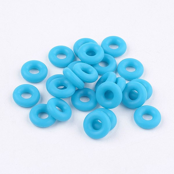 PandaHall Silicone Beads, DIY Bracelet Making, Donut, Deep Sky Blue, 5x2mm, Hole: 1mm Silicone Donut Blue
PandaHall Silicone Beads, DIY Bracelet Making, Donut, Deep Sky Blue, 5x2mm, Hole: 1mm Silicone Donut Blue
