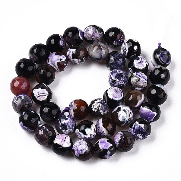 PandaHall Natural Fire Crackle Agate Bead Strands, Dyed, Faceted, Round, Dark Orchid, 10mm, Hole: 1mm, about 38pcs/strand, 14.9 inch Fire..., Purple
PandaHall Natural Fire Crackle Agate Bead Strands, Dyed, Faceted, Round, Dark Orchid, 10mm, Hole: 1mm, about 38pcs/strand, 14.9 inch Fire..., Purple