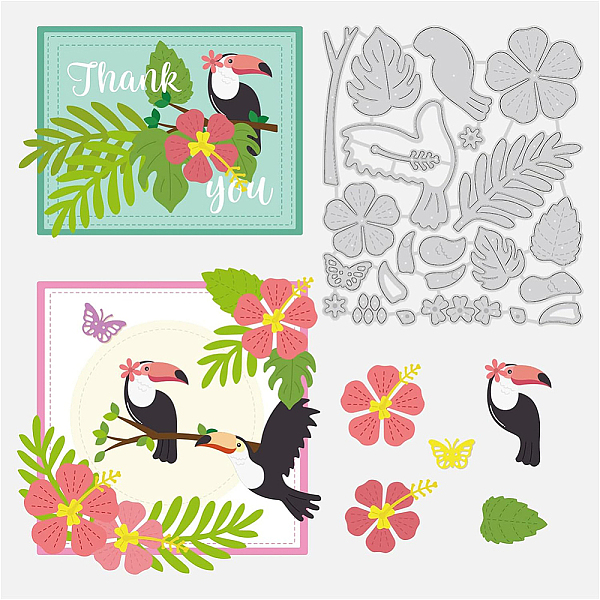 PandaHall BENECREAT 12.3x10.7cm Toucan Bird Cutting Dies Flower Branches Leaf Cut Stencils for DIY Scrapbooking Embossing Card Making Carbon...
PandaHall BENECREAT 12.3x10.7cm Toucan Bird Cutting Dies Flower Branches Leaf Cut Stencils for DIY Scrapbooking Embossing Card Making Carbon...