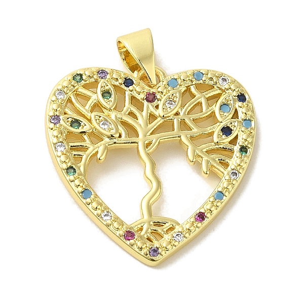 PandaHall Brass Micro Pave Cubic Zirconia Pendants, Real 18K Gold Plated, Heart with Tree of Life, Colorful, 21.5x21x2mm, Hole: 5x3.5mm...
PandaHall Brass Micro Pave Cubic Zirconia Pendants, Real 18K Gold Plated, Heart with Tree of Life, Colorful, 21.5x21x2mm, Hole: 5x3.5mm...