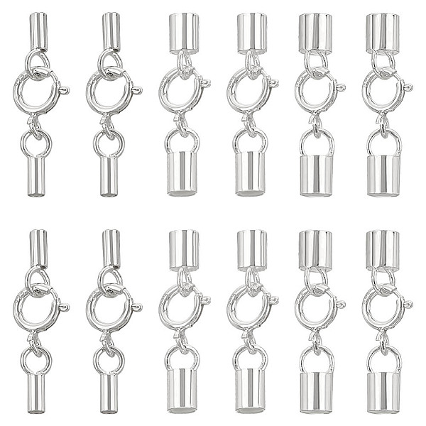 PandaHall PH 12 Sets 3 Size Sterling Silver Cord End Caps, Leather Cord End Connectors Clasps with Lobster Clasp Ends Loop Connectors...
PandaHall PH 12 Sets 3 Size Sterling Silver Cord End Caps, Leather Cord End Connectors Clasps with Lobster Clasp Ends Loop Connectors...