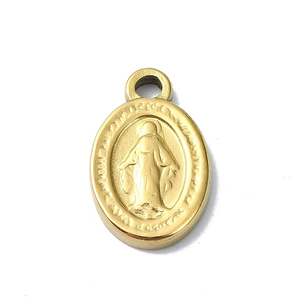 PandaHall Ion Plating(IP) 304 Stainless Steel Pendants, Real 18K Gold Plated, Oval Charm, Jesus, 15.5x10x2mm, Hole: 2mm 304 Stainless Steel...
PandaHall Ion Plating(IP) 304 Stainless Steel Pendants, Real 18K Gold Plated, Oval Charm, Jesus, 15.5x10x2mm, Hole: 2mm 304 Stainless Steel...