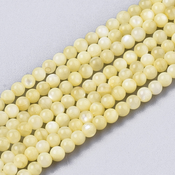 PandaHall Natural Freshwater Shell Beads Strands, Dyed, Round, Champagne Yellow, 2.5mm, Hole: 0.7mm, about 150~190pcs/Strand, 14.96...
PandaHall Natural Freshwater Shell Beads Strands, Dyed, Round, Champagne Yellow, 2.5mm, Hole: 0.7mm, about 150~190pcs/Strand, 14.96...