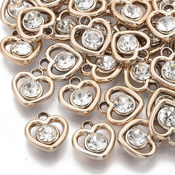 PandaHall UV Plating Acrylic Charms, with Acrylic Rhinestone, Heart, Light Gold, 14x13x5mm, Hole: 1.8mm Acrylic Heart Clear
PandaHall UV Plating Acrylic Charms, with Acrylic Rhinestone, Heart, Light Gold, 14x13x5mm, Hole: 1.8mm Acrylic Heart Clear