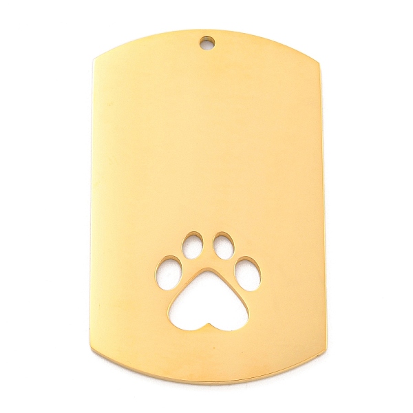 PandaHall Ion Plating(IP) 304 Stainless Steel Pendants, Stainless Steel Color, Rectangle Charm, Laser Cut, Paw Print, 45x28x1.5mm, Hole...
PandaHall Ion Plating(IP) 304 Stainless Steel Pendants, Stainless Steel Color, Rectangle Charm, Laser Cut, Paw Print, 45x28x1.5mm, Hole...