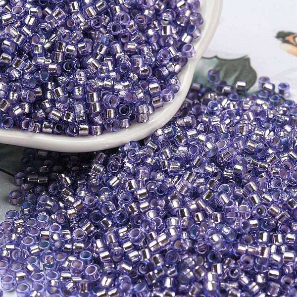 PandaHall Glass Seed Beads, Silver Lined, Cylinder, Lilac, 2.5x1.6mm, Hole: 1mm, about 58967pcs/pound Glass Purple
PandaHall Glass Seed Beads, Silver Lined, Cylinder, Lilac, 2.5x1.6mm, Hole: 1mm, about 58967pcs/pound Glass Purple