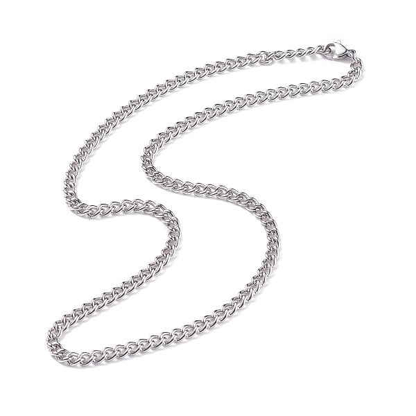PandaHall 304 Stainless Steel Curb Chains Necklace for Men Women, Stainless Steel Color, 17.72 inch(45cm) 304 Stainless Steel
PandaHall 304 Stainless Steel Curb Chains Necklace for Men Women, Stainless Steel Color, 17.72 inch(45cm) 304 Stainless Steel