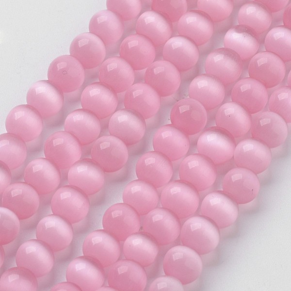 PandaHall Cat Eye Beads, Round, Pink, 8mm, Hole: 1mm, about 15.5 inch/strand, about 49pcs/strand Glass Round Pink
PandaHall Cat Eye Beads, Round, Pink, 8mm, Hole: 1mm, about 15.5 inch/strand, about 49pcs/strand Glass Round Pink