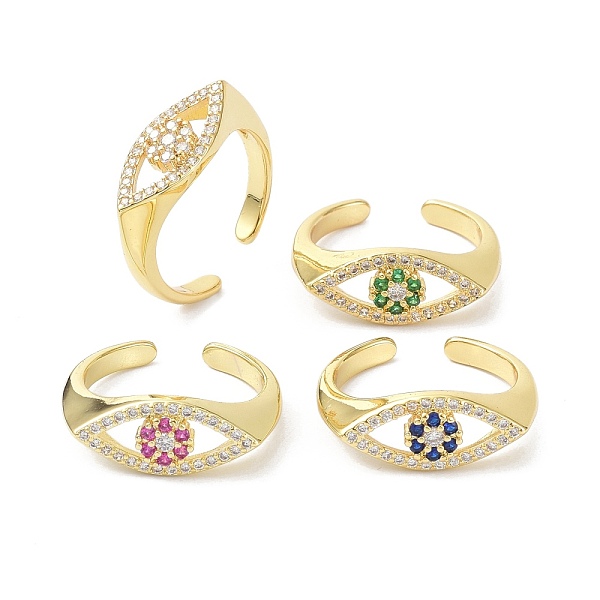 PandaHall Evil Eye Real 18K Plated Cuff Rings for Women Gift, Brass Micro Pave Cubic Zirconia Open Rings, Mixed Color, US Size 7 1/2(17.7mm)..., Multicolor
PandaHall Evil Eye Real 18K Plated Cuff Rings for Women Gift, Brass Micro Pave Cubic Zirconia Open Rings, Mixed Color, US Size 7 1/2(17.7mm)..., Multicolor