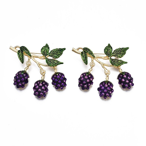 PandaHall Grape Enamel Pin, 3D Fruit Alloy Brooch for Backpack Clothes, Nickel Free & Lead Free, Light Golden, Indigo, 51x50mm Alloy+Enamel..., Purple
PandaHall Grape Enamel Pin, 3D Fruit Alloy Brooch for Backpack Clothes, Nickel Free & Lead Free, Light Golden, Indigo, 51x50mm Alloy+Enamel..., Purple